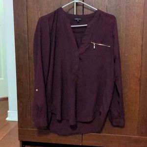 Dynamite burgundy blouse